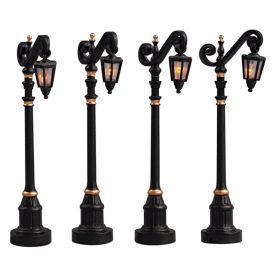 Lampadaire style colonial - lot de 4