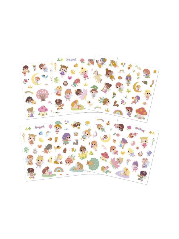 Pochette de sticker " princesse et fée"repositionnable 3 ans et +