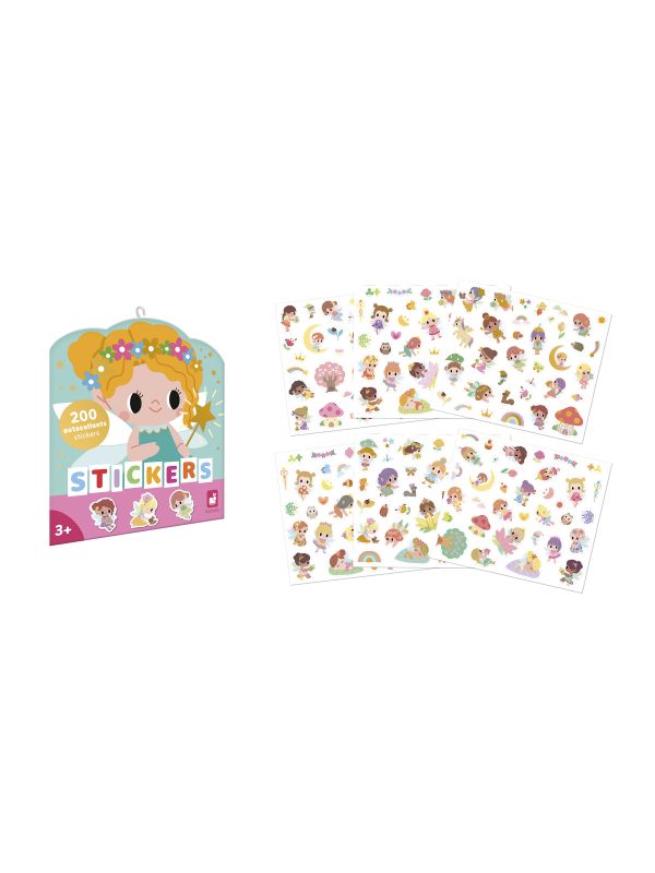 Pochette de sticker " princesse et fée"repositionnable 3 ans et +