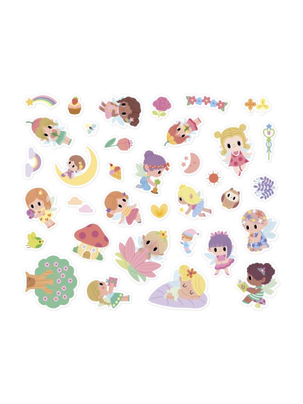 Pochette de sticker " princesse et fée"repositionnable 3 ans et +