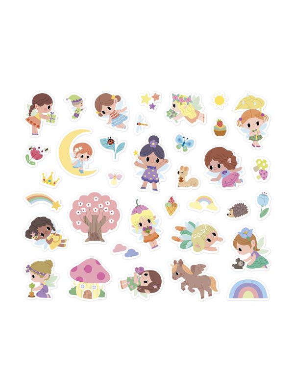 Pochette de sticker " princesse et fée"repositionnable 3 ans et +