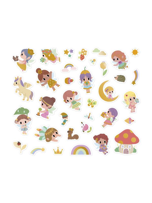 Pochette de sticker " princesse et fée"repositionnable 3 ans et +