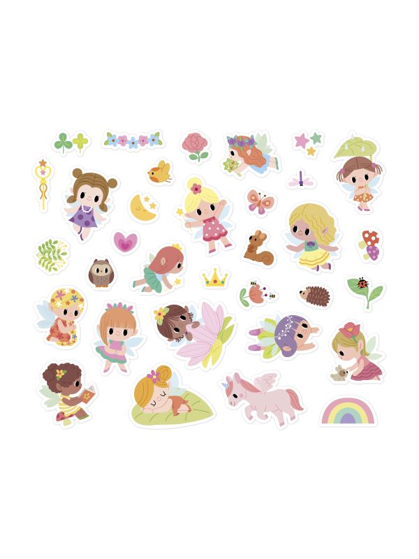 Pochette de sticker " princesse et fée"repositionnable 3 ans et +