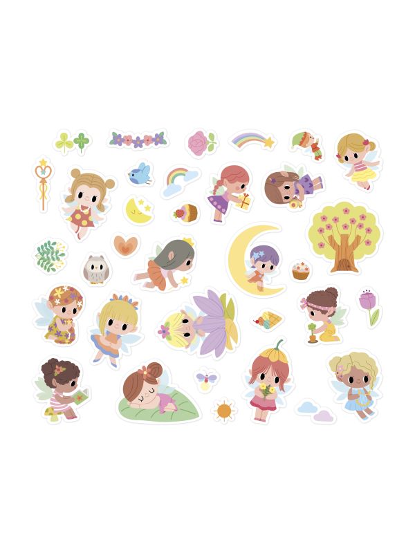 Pochette de sticker " princesse et fée"repositionnable 3 ans et +
