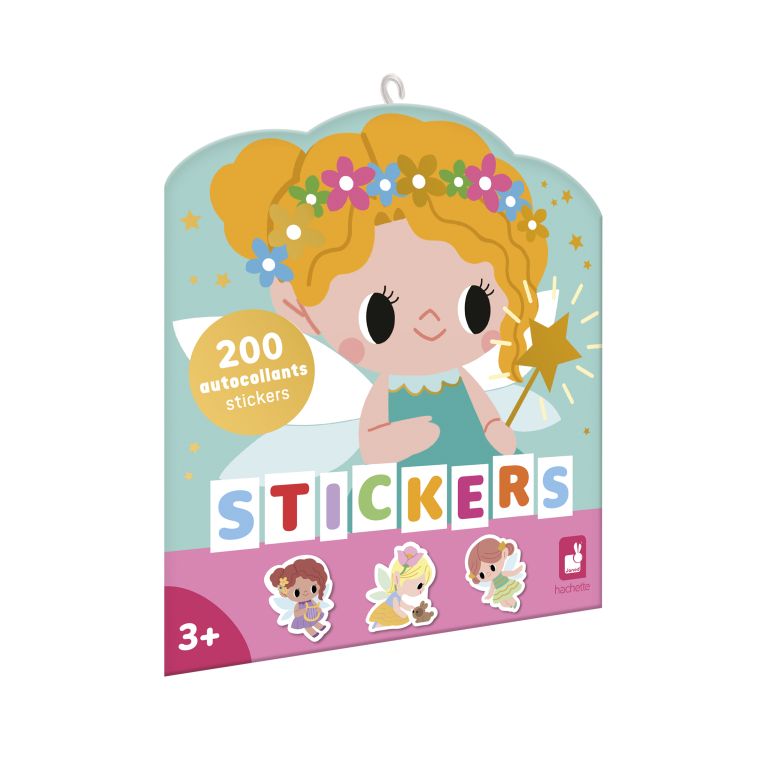 Pochette de sticker " princesse et fée"repositionnable 3 ans et +