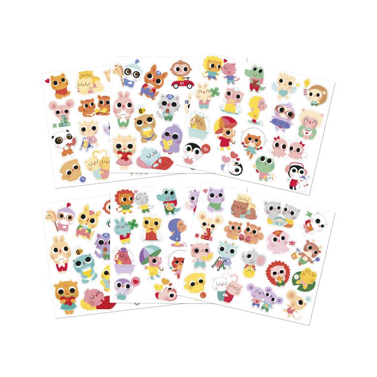 Pochette de sticker animaux  Pochette de sticker animaux