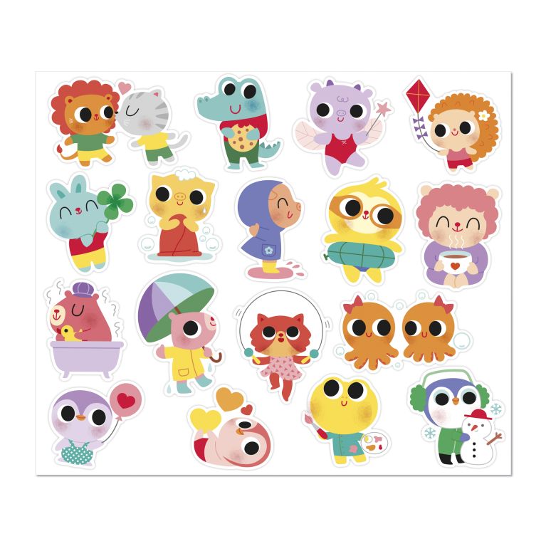 Pochette de sticker animaux  Pochette de sticker animaux