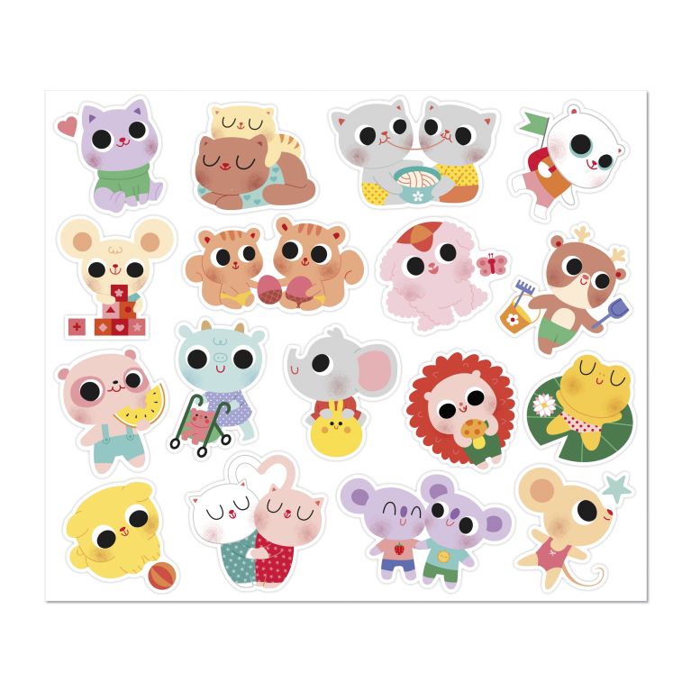 Pochette de sticker animaux  Pochette de sticker animaux