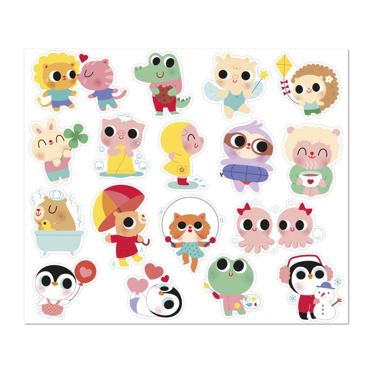 Pochette de sticker animaux  Pochette de sticker animaux