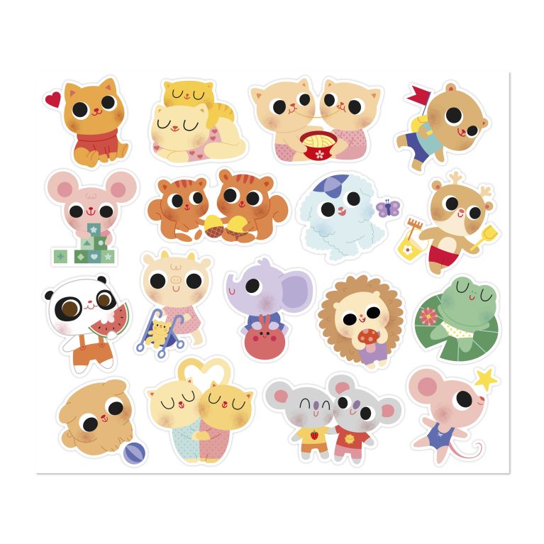Pochette de sticker animaux  Pochette de sticker animaux