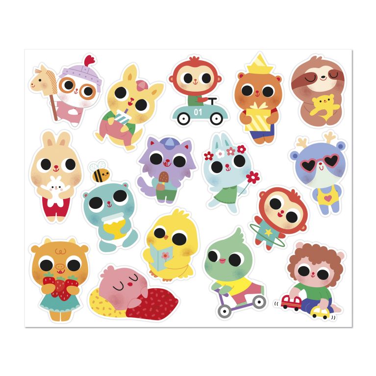 Pochette de sticker animaux  Pochette de sticker animaux