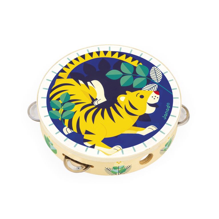 Tambourin en bois "GIOIA"