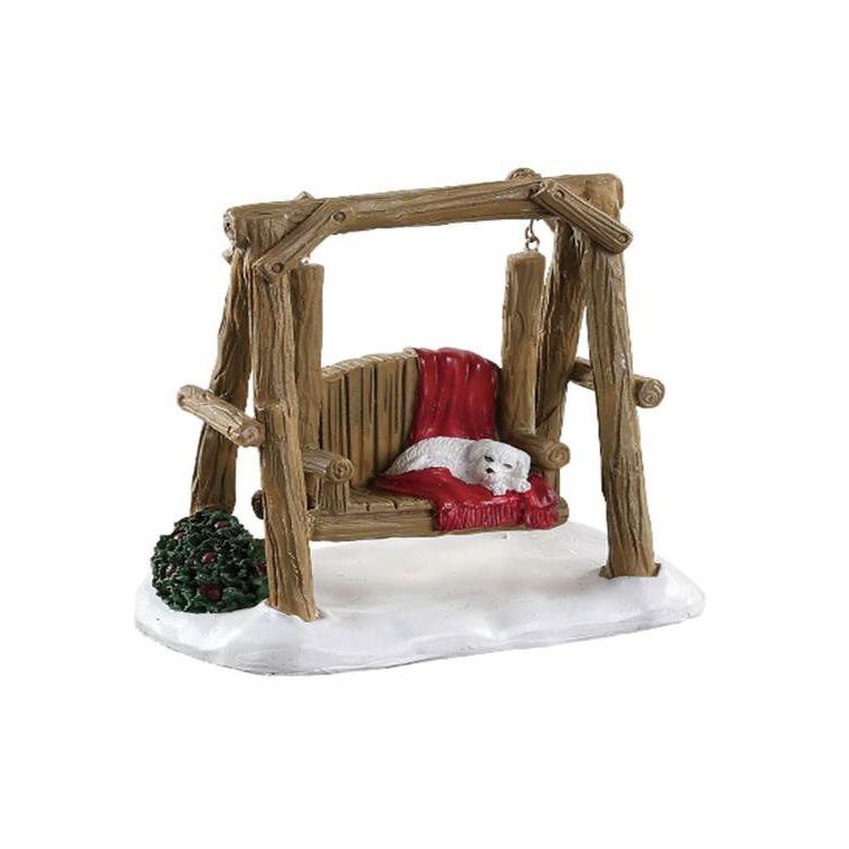 Balançoire rustique en bois