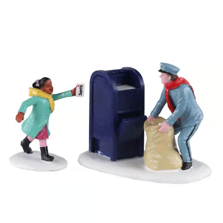 Figurine lettre du père-noël postée juste à temps