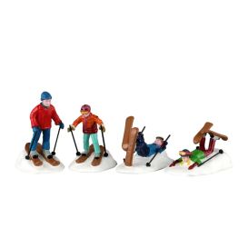 Figurine cours de ski difficile