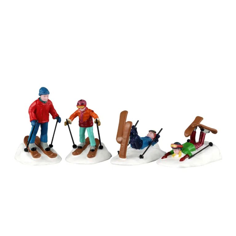 Figurine cours de ski difficile