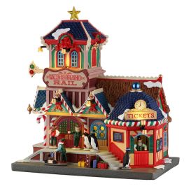 Gare du village de noël "Wonderland Rail"