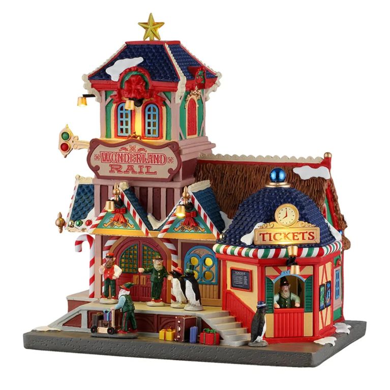 Gare du village de noël "Wonderland Rail"