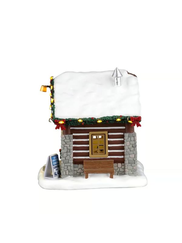 Chalet de piste de l'école de ski et de snowbord