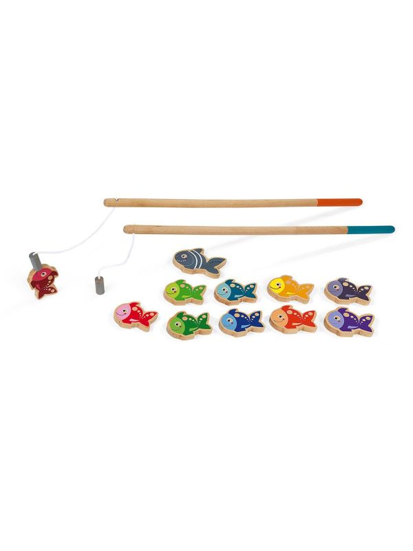 Pêche à la ligne en bois
