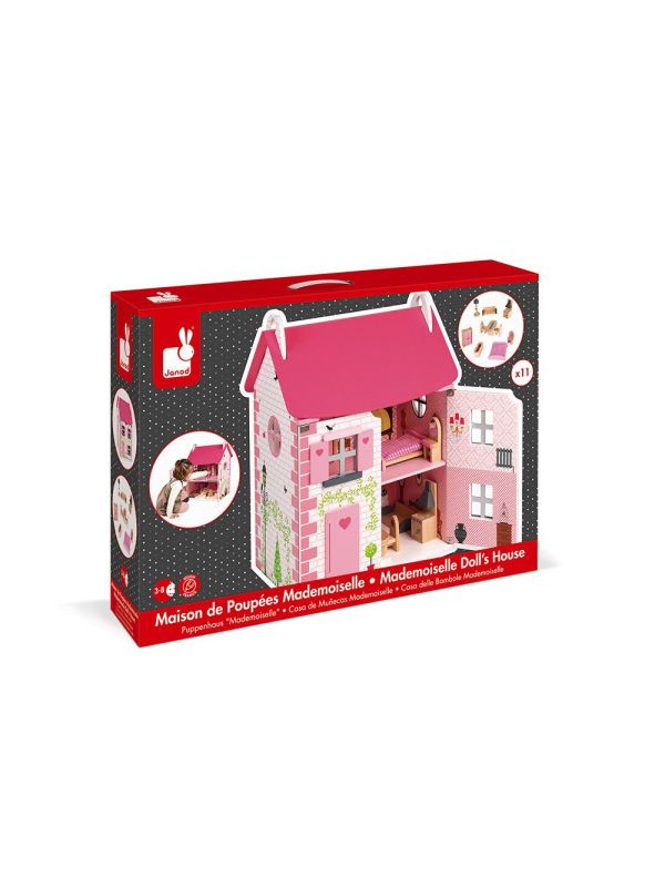 Maison de poupées "Mademoiselle" en bois