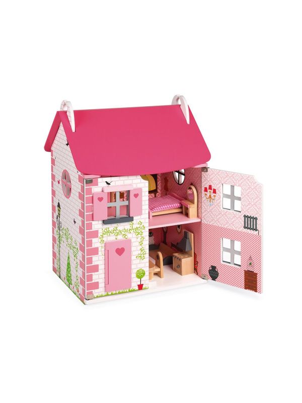 Maison de poupées "Mademoiselle" en bois