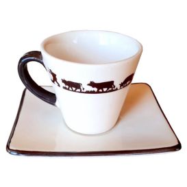 Assiette creuse rectangulaire poya