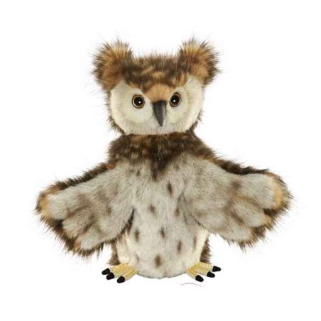 Marionette en peluche hibou