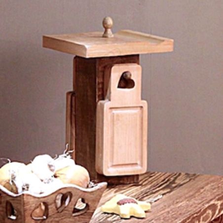 6 Planchettes de présentation avec support en bois d'Eucalyptus