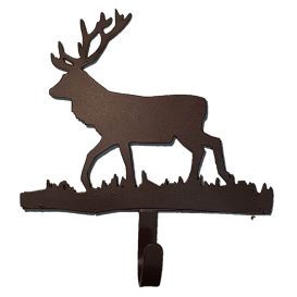 Patère cerf en métal un crochet