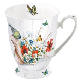 Petite tasse évasée - Chapeau fleuri