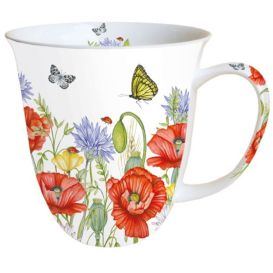 Grande tasse évasée - Coquelicot