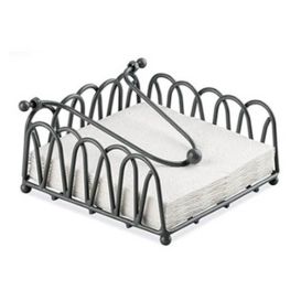 Distributeur pour serviette 25 x 25 cm gris foncé avec forme arrondit