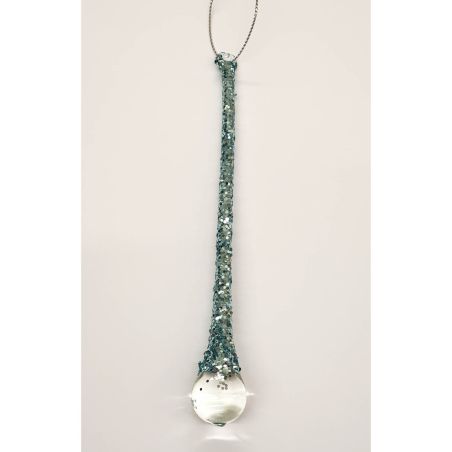 Suspension goutte d'eau en stalactite en verre