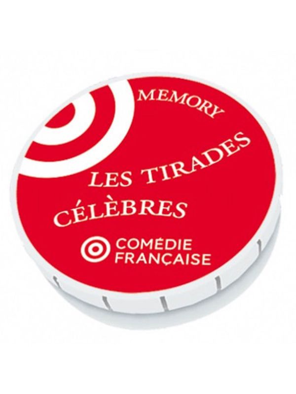 LES TIRADES CÉLÈBRES de la comédie française– Jeu de cartes memory