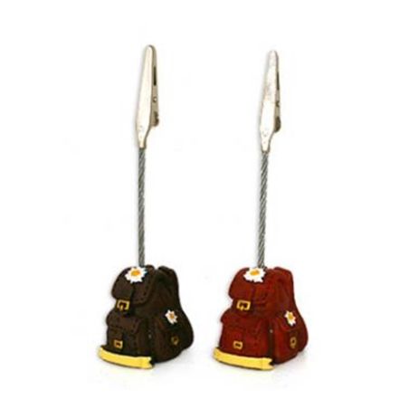 Pince à photo sac de randonnée avec Edelweiss – 2 couleurs existantes (rouge et marron)