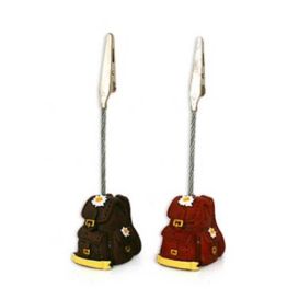 Pince à photo sac de randonnée avec Edelweiss – 2 couleurs existantes (rouge et marron)