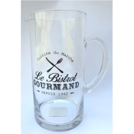 Pichet en verre transparent – Le bistrot gourmand
