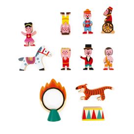 Petits personnages et animaux en bois - MINI STORY cirque