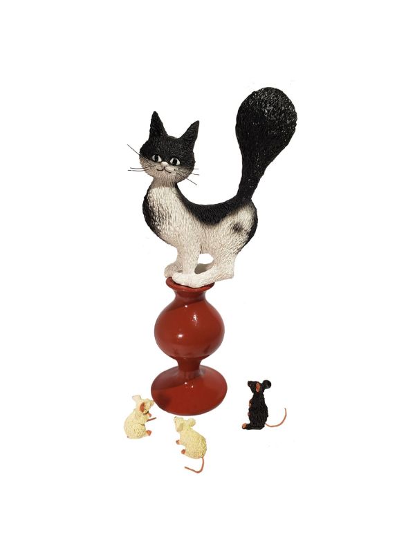 Figurine chat Dubout-Plan de fuite DUB 51