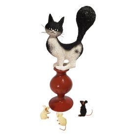 Figurine chat Dubout-Plan de fuite DUB 51
