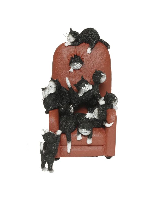 Figurine chat Dubout-Garde moi une place