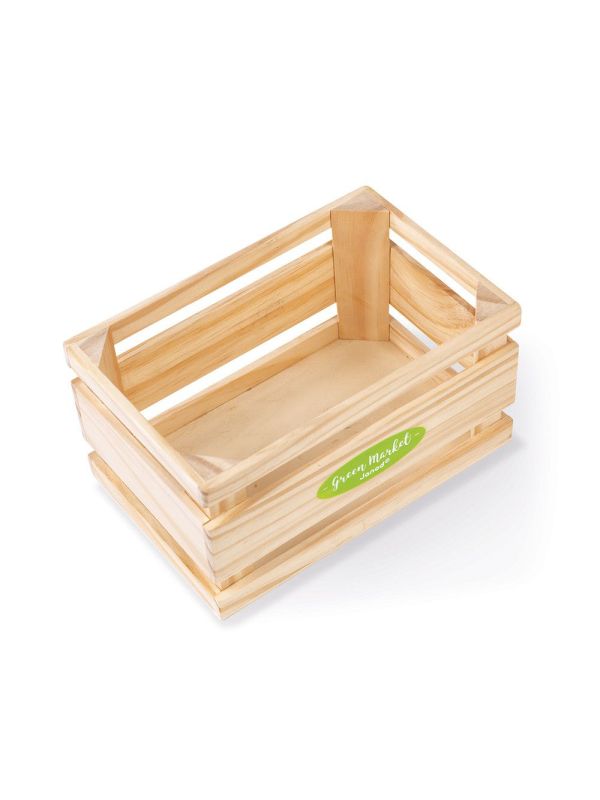 Cagette de fruits et légumes à découper en bois avec accessoires
