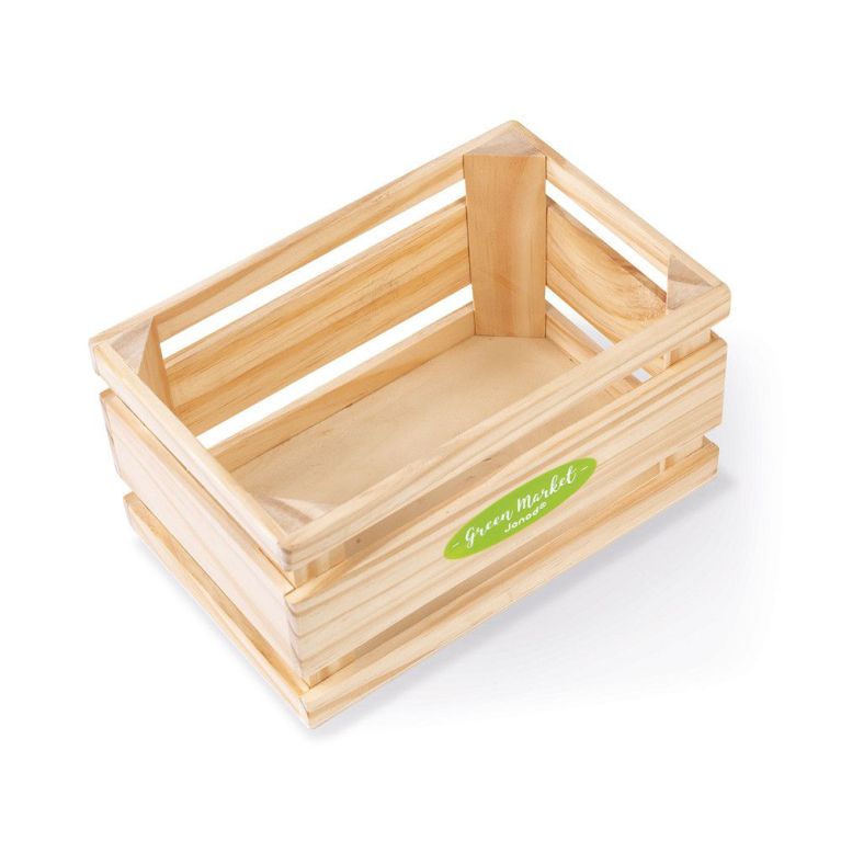 Cagette de fruits et légumes à découper en bois avec accessoires