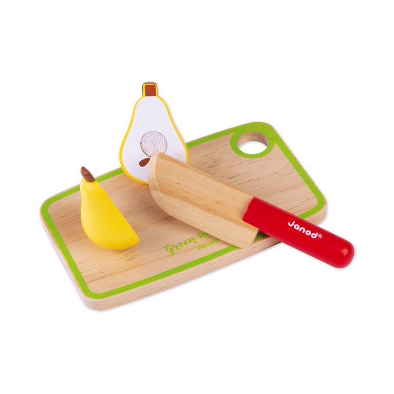 Cagette de fruits et légumes à découper en bois avec accessoires