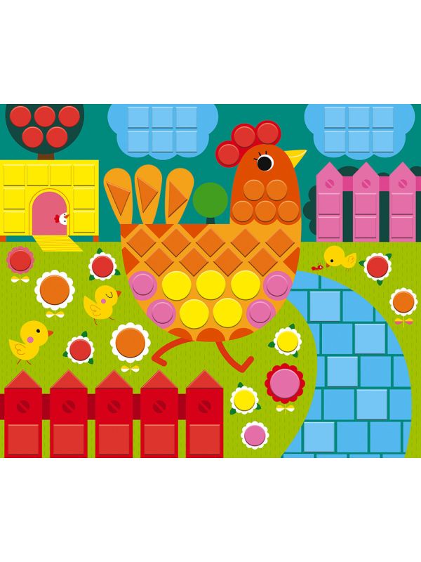 Tableaux en mosaïques à faire pour enfants - Animaux