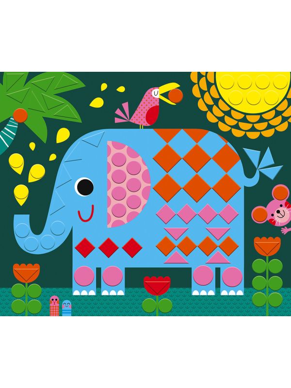 Tableaux en mosaïques à faire pour enfants - Animaux