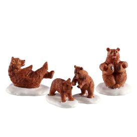 LEMAX 02943 – Figurine famille d'ours dans la neige