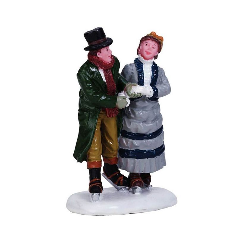 Figurine couple de patineur