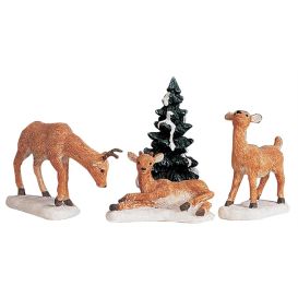 Figurine papa cerf et ses faons